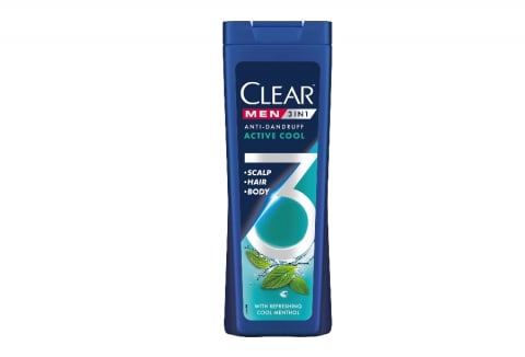 Ingrijire personala - Sampon Clear Men 3in1 Active Cool, 360 ml