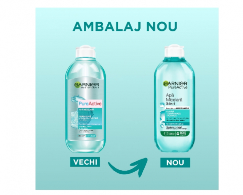 Apa micelara Garnier Skin Naturals Pure Active, 400 ml [1]