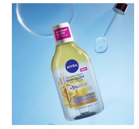 Set 2 x Apa Micelara Nivea Skin Glow, Infuzata cu Serum cu Efect de Iluminare, 400 ml [1]