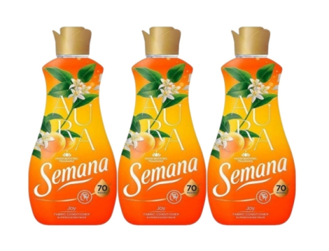 Produse Curatenie - Set 3 x Balsam de rufe Superconcentrat Semana Aura Joy, 70 spalari, 1.4l