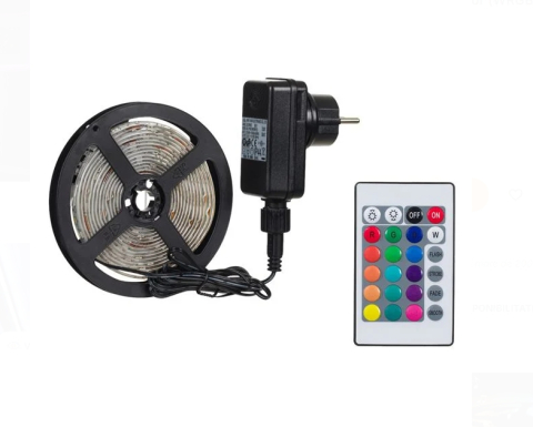 Banda Autocolanta LED Color (WRGB) cu Telecomanda 3m [1]