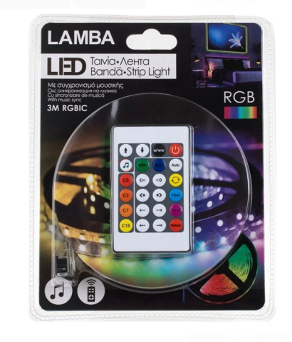 Banda LED RGBIC cu USB & Telecomanda 3m [2]