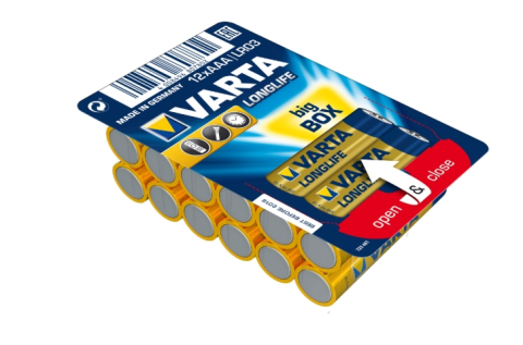 Baterii - Baterii Alcaline VARTA Longlife Extra AAA, 12 buc