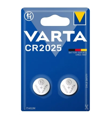 Baterii - Set 2 baterii Litiu VARTA, marime CR2025, 3V