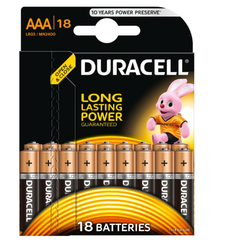 TV, Audio-Video & Foto - Baterii Duracell Basic AAA, 18 buc