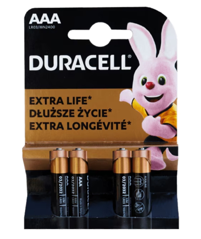 TV, Audio-Video & Foto - Baterii alcaline Duracell AAAK4, LR03, 4 buc
