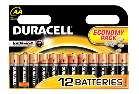 TV, Audio-Video & Foto - Set 12 baterii alcaline, Duracell, Basic AAK12