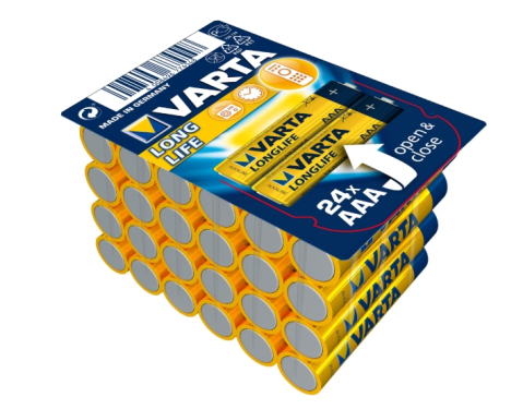 Baterii - Baterii Alcaline VARTA Longlife Extra AAA, cutie 24 buc
