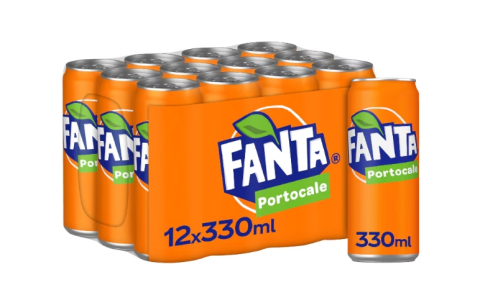 Bautura carbogazoasa Fanta Orange, 12 x 0.33l