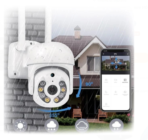 Camera de Supraveghere HD WiFi pentru Spatii Exterioare [3]