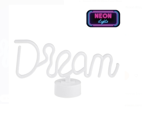 Lampi cu LED - Lampa cu 90 de Becuri LED Neon Bleu "Dream" & USB 32x17cm