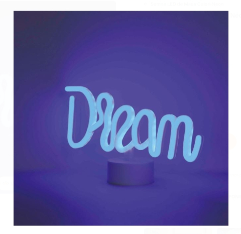 Lampa cu 90 de Becuri LED Neon Bleu "Dream" & USB 32x17cm [3]