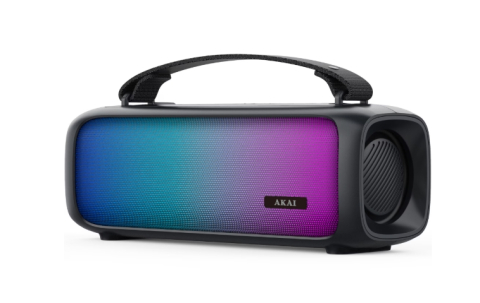 TV, Audio-Video & Foto - Boxa portabila AKAI ABTS-08BK, Bluetooth, Radio FM, USB, Aux-In, RGB, Negru