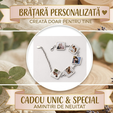 Seturi Cadou - Bratara personalizata - 5 suprafete
