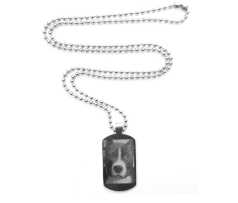 Pandantiv personalizat prin gravare - argintiu [2]