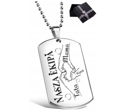 Pandantiv personalizat prin gravare - argintiu [1]