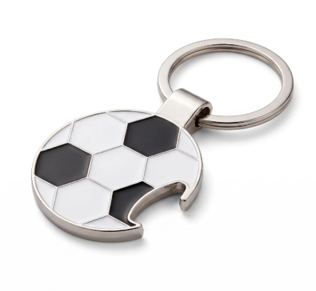 Breloc metalic personalizat Minge de Fotbal [4]