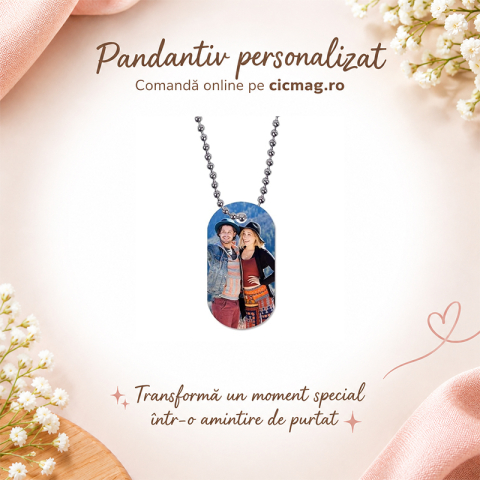Cadouri pentru EA - Pandantiv personalizat cu poza sau text
