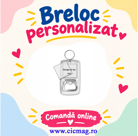 Brelocuri personalizate - Breloc plastic insertie foto desfacator - personalizabil