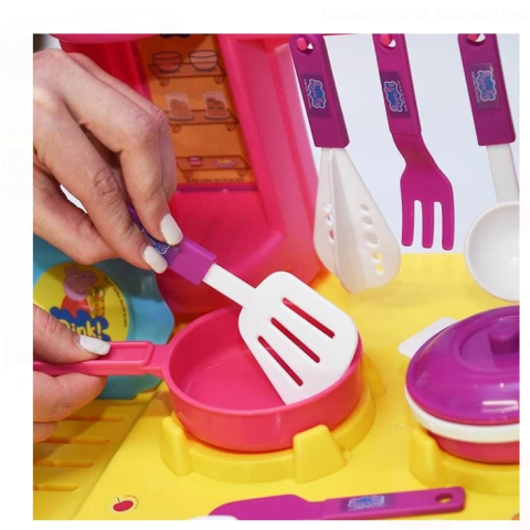 Bucatarie cu 13 Accesorii Peppa pentru Copii [3]