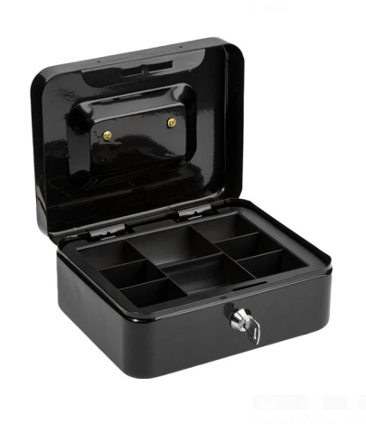 Smart Home - Cutie Metalica pentru Depozitarea Banilor 20x16x9cm