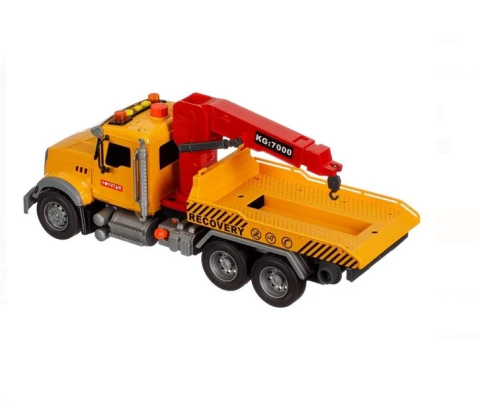Camion Platforma Macara cu Masina Lumina & Sunet [1]