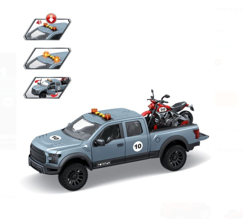Jucarii baieti - Masina Transport Motocicleta cu Sunet & Lumina