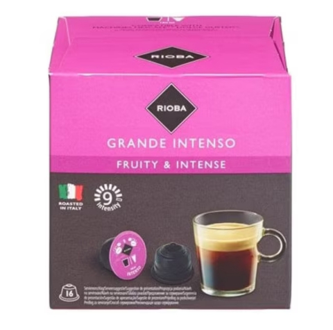 Cafea - Capsule compatibile Dolce Gusto, Grande Intenso, Rioba, 112 g