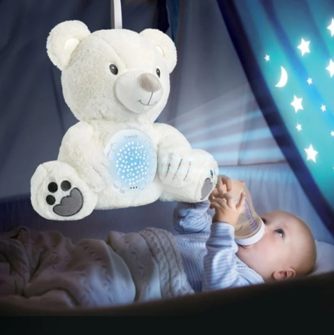 Ursulet Alb cu Proiector Sunet & Lumina [1]