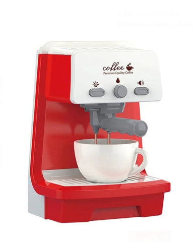 Jucarii Casnice - Cafetiera Jucarie cu Ceasca Sunet & Lumina