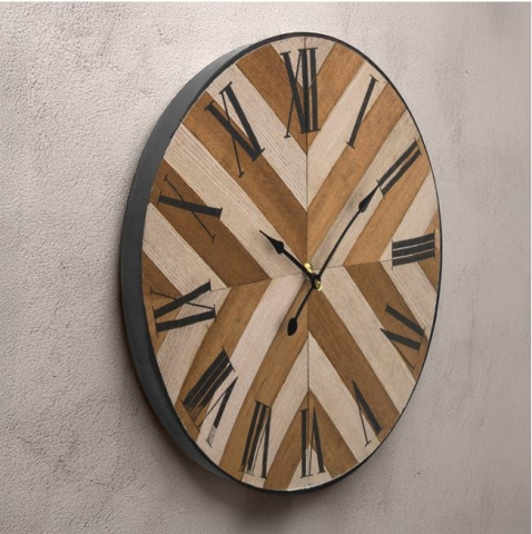 Ceas de Perete din MDF Bicolor Ø38cm [2]