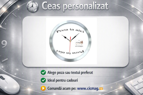 Diverse de Personalizat - Ceas personalizat cu poza - 15 cm