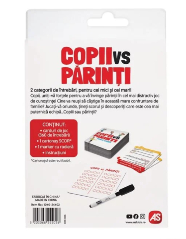 Joc de Societate ”Copii vs Parinti” [1]