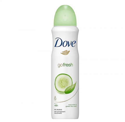 Deodorant Antiperspirant Spray Dove Go Fresh, Cucumber, pentru Femei, 150 ml