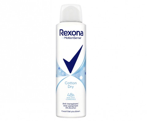 Deodorant antiperspirant spray Rexona Cotton, 150 ml