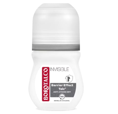 Deodorante si antiperspirante - Deodorant roll-on Invisible, Borotalco, 50ml