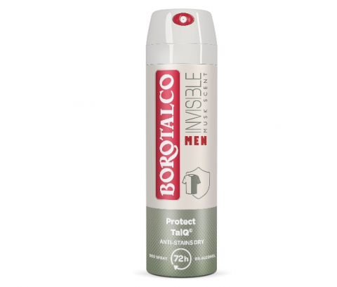 Deodorante si antiperspirante - Deodorant Spray Borotalco Men Invisible, 150 ml