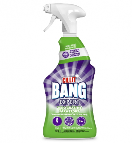 Solutie suprafete - Detergent suprafete degresant Cillit Bang, Zero grasime fara efort,  750ml