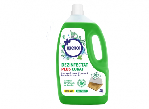 Solutie podele - Dezinfectant universal fara clor Igienol Pine Fresh, 4l