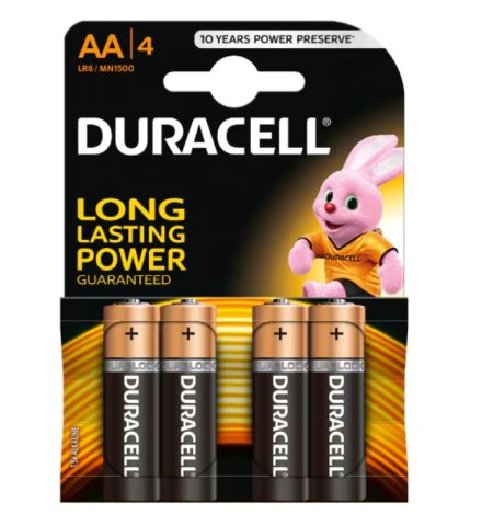 TV, Audio-Video & Foto - Baterii alcaline Duracell Basic AAK4, LR06, 4 buc