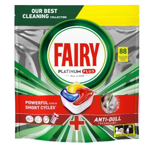 Detergent vase - FAIRY All in One Platinum Plus Detergent Masina Spalat Vase 88 capsule