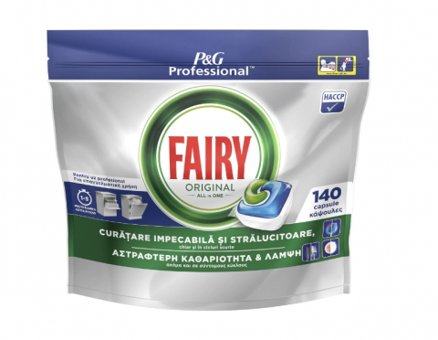 Detergent vase - FAIRY Professional All In One Original Detergent Masina Spalat Vase 140 capsule