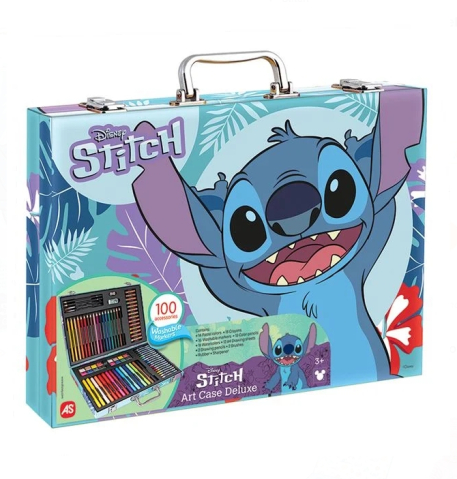 Kit de Colorat Deluxe Disney Stitch cu 100 de Accesorii [1]