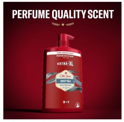 Gel de dus si sampon 3 in 1 Old Spice Deep Sea pentru corp, par si fata, 1000 ml [3]