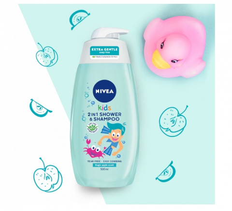 Gel de dus si Sampon Nivea Kids, Mar, 500 ml [1]