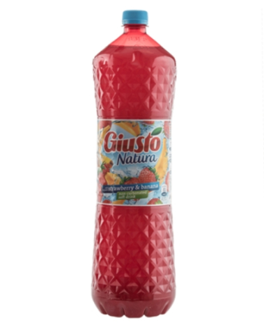 Bauturi necarbogazoase - GIUSTO Natura Suc Banane si Capsuni SGR 4 x 2 L