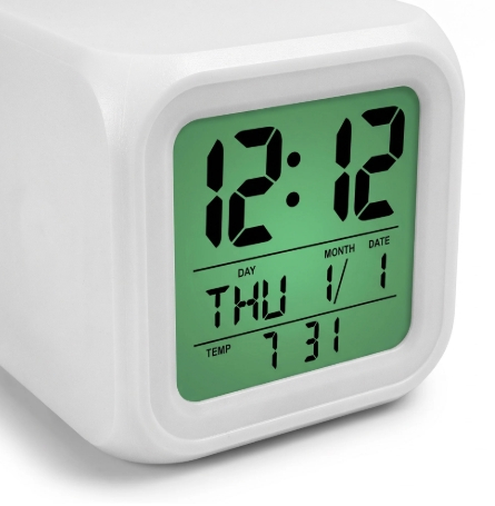 Ceas digital cu alarma si lumina de veghe personaliza - CUB [4]