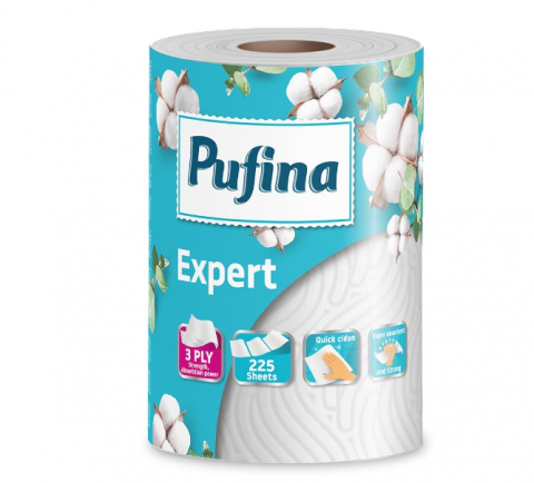 Servetele si hartie igienica - PUFINA Expert Prosop de Hartie in 3 Straturi 50 m
