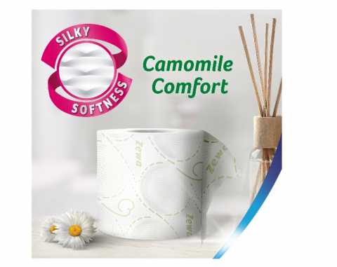 Hartie igienica Zewa Deluxe Camomile Comfort, 3 straturi, 24 role [2]