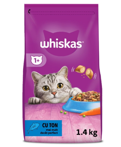 Hrana pentru pisici - Hrana uscata pentru pisici Whiskas, Ton, 1.4 Kg
